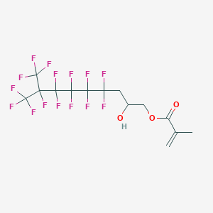 molecular formula C14H11F15O3 B101896 3-(Perfluoro-5-methylhexyl)-2-hydroxypropyl methacrylate CAS No. 16083-81-1