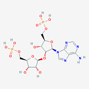molecular formula C15H23N5O14P2 B101917 2'-(5''-Phosphoribosyl)-5'-adenosine monophosphate CAS No. 15720-01-1