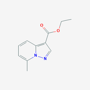 molecular formula C11H12N2O2 B101928 7-甲基吡唑并[1,5-a]吡啶-3-羧酸乙酯 CAS No. 16205-45-1