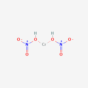 molecular formula CrH2N2O6 B101957 铬；硝酸 CAS No. 17135-66-9
