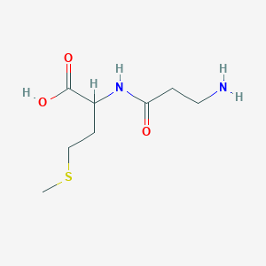 molecular formula C8H16N2O3S B101973 2-(3-Aminopropanoylamino)-4-methylsulfanylbutanoic acid CAS No. 17136-27-5