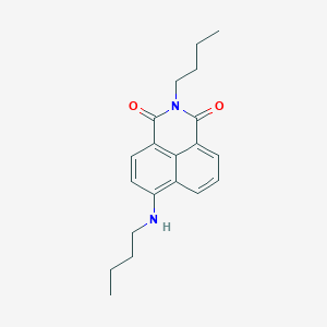 molecular formula C20H24N2O2 B101981 2-Butyl-6-(butylamino)-1H-benz(de)isoquinoline-1,3(2H)-dione CAS No. 19125-99-6
