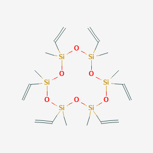molecular formula C18H36O6Si6 B101986 1,3,5,7,9,11-Hexamethyl-1,3,5,7,9,11-hexavinylcyclohexasiloxane CAS No. 18304-82-0