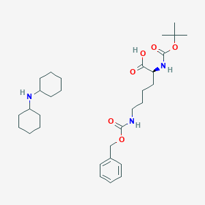 N-cyclohexylcyclohexanamine;(2S)-2-[(2-methylpropan-2-yl)oxycarbonylamino]-6-(phenylmethoxycarbonylamino)hexanoic acid