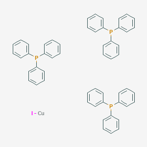 molecular formula C54H45CuIP3 B102019 Copper, iodotris(triphenylphosphine)-, (T-4)- CAS No. 15709-82-7