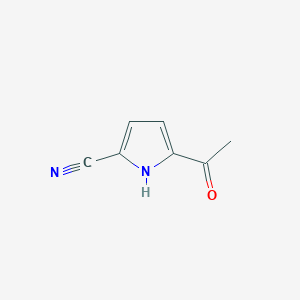 molecular formula C7H6N2O B102024 5-acetyl-1H-pyrrole-2-carbonitrile CAS No. 18023-29-5