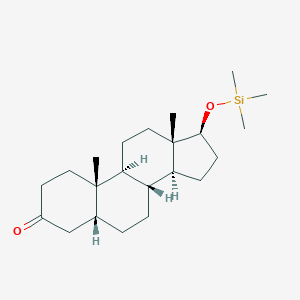 molecular formula C22H38O2Si B102030 5beta-Androstan-3-one, 17beta-(trimethylsiloxy)- CAS No. 18880-43-8