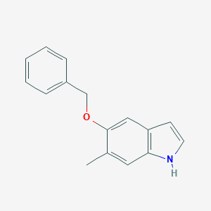 molecular formula C16H15NO B102034 5-(Benzyloxy)-6-methyl-1H-indole CAS No. 19500-00-6