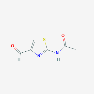 molecular formula C6H6N2O2S B102044 N-(4-甲酰-1,3-噻唑-2-基)乙酰胺 CAS No. 16444-13-6