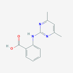 molecular formula C13H13N3O2 B102049 2-[(4,6-Dimethylpyrimidin-2-yl)amino]benzoic acid CAS No. 17174-03-7