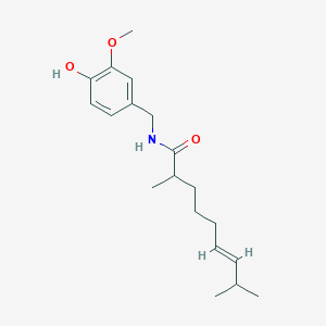 molecular formula C19H29NO3 B102051 甲基辣椒素 CAS No. 17514-11-3