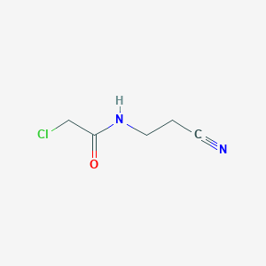 molecular formula C5H7ClN2O B102063 2-Chloro-N-(2-cyanoethyl)acetamide CAS No. 17756-81-9