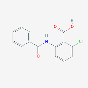 molecular formula C14H10ClNO3 B102065 2-(苯甲酰氨基)-6-氯苯甲酸 CAS No. 19407-43-3