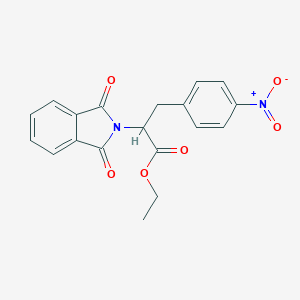 molecular formula C19H16N2O6 B102085 Ethyl (S)-1,3-dihydro-alpha-((4-nitrophenyl)methyl)-1,3-dioxo-2H-isoindole-2-acetate CAS No. 17451-67-1