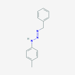 molecular formula C14H15N3 B102131 1-三氮烯，1-(4-甲基苯基)-3-(苯甲基)- CAS No. 17683-09-9