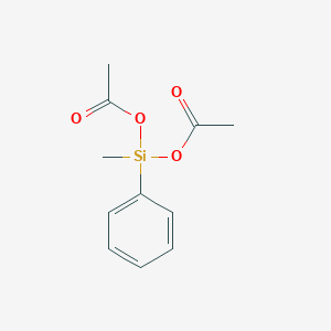 molecular formula C11H14O4Si B102133 甲基苯基二乙酰氧基硅烷 CAS No. 17998-91-3