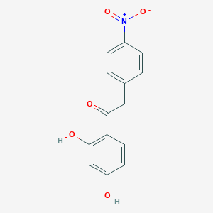 molecular formula C14H11NO5 B102147 1-(2,4-二羟基苯基)-2-(4-硝基苯基)乙酮 CAS No. 15485-63-9