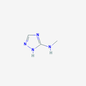 molecular formula C3H6N4 B102149 3-甲基氨基-1H-1,2,4-三唑 CAS No. 15285-16-2