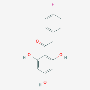 molecular formula C14H11FO4 B102154 2-(4-氟苯基)-1-(2,4,6-三羟基苯基)乙酮 CAS No. 15485-69-5