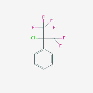 molecular formula C9H5ClF6 B102155 (2-Chloro-1,1,1,3,3,3-hexafluoropropan-2-yl)benzene CAS No. 16878-50-5