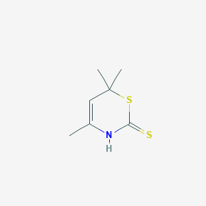 molecular formula C7H11NS2 B102157 2-Mercapto-4,6,6-trimethylthiazine CAS No. 17374-21-9