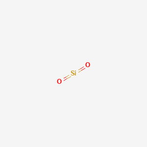 molecular formula (SiO2)n<br>SiO2<br>O2Si B102180 Silicon dioxide CAS No. 15723-40-7