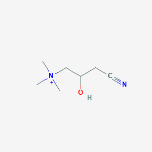 molecular formula C7H15ClN2O B102201 (3-Cyano-2-hydroxypropyl)trimethylammonium chloride CAS No. 18933-33-0