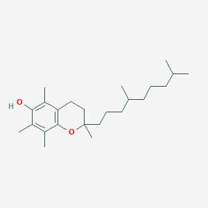 molecular formula C24H40O2 B102215 2,5,7,8-Tetramethyl-2-(4,8-dimethylnonyl)-6-hydroxychroman CAS No. 16171-35-0