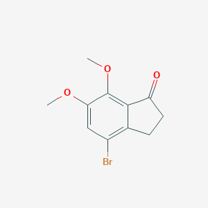 molecular formula C11H11BrO3 B102218 4-Bromo-6,7-dimethoxy-1-indanone CAS No. 18028-29-0