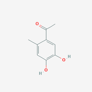 molecular formula C9H10O3 B102220 1-(4,5-Dihydroxy-2-methylphenyl)ethan-1-one CAS No. 18087-17-7