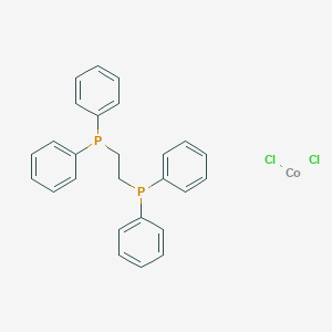 molecular formula C26H24Cl2CoP2 B102234 [1,2-Bis(diphenylphosphino)ethane]dichlorocobalt(II) CAS No. 18498-01-6