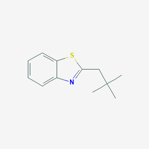 molecular formula C12H15NS B102238 2-(2,2-Dimethylpropyl)-1,3-benzothiazole CAS No. 17147-82-9