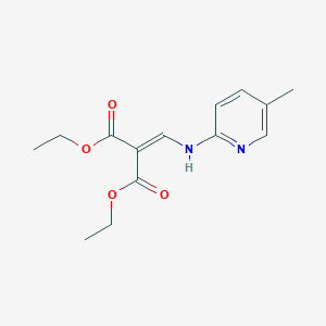 molecular formula C14H18N2O4 B102260 Diethyl 2-[[(5-methylpyridin-2-yl)amino]methylidene]propanedioate CAS No. 19056-89-4