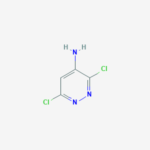 molecular formula C4H3Cl2N3 B102273 3,6-二氯嘧啶-4-胺 CAS No. 823-58-5