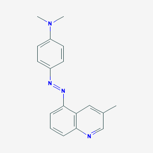 molecular formula C18H18N4 B102292 5-((p-(Dimethylamino)phenyl)azo)-3-methylquinoline CAS No. 17400-69-0