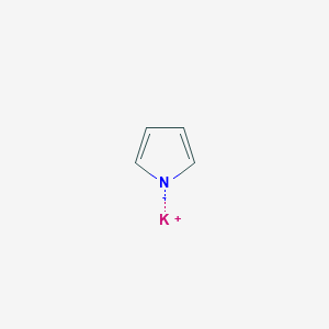 molecular formula C4H5KN+ B102325 1H-Pyrrole, potassium salt CAS No. 16199-06-7