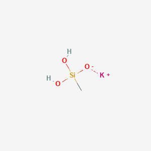 molecular formula CH5KO3Si B102328 Potassium methylsilanetriolate CAS No. 18089-65-1
