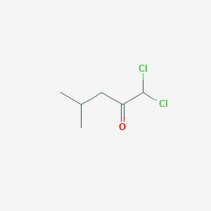 molecular formula C6H10Cl2O B102346 1,1-Dichloro-4-methylpentan-2-one CAS No. 17595-66-3