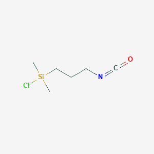 molecular formula C6H12ClNOSi B102347 氯(3-异氰丙基)二甲基硅烷 CAS No. 17070-70-1