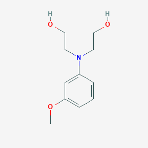 molecular formula C11H17NO3 B102358 2,2'-((3-Methoxyphenyl)azanediyl)diethanol CAS No. 17126-75-9