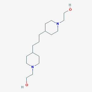 molecular formula C17H34N2O2 B102373 1-哌啶乙醇，4,4'-(1,3-丙二基)双- CAS No. 18073-84-2