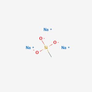 molecular formula CH3Na3O3Si B102378 甲基硅烷三醇钠 CAS No. 16589-43-8