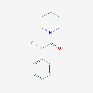 molecular formula C13H16ClNO B102386 1-[氯(苯基)乙酰]哌啶 CAS No. 18504-70-6
