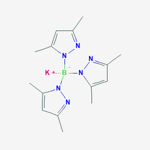 molecular formula C15H21BKN6 B102389 Potassium Tris(3,5-dimethylpyrazol-1-yl)borohydride CAS No. 17567-17-8