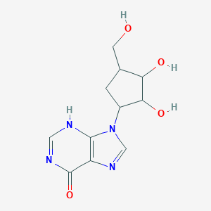 B102426 9-[2,3-dihydroxy-4-(hydroxymethyl)cyclopentyl]-3H-purin-6-one CAS No. 16975-94-3