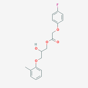 B102444 (p-Fluorophenoxy)acetic acid 2-hydroxy-3-(o-tolyloxy)propyl ester CAS No. 17753-07-0