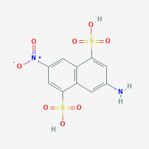 molecular formula C10H8N2O8S2 B102474 3-氨基-7-硝基萘-1,5-二磺酸 CAS No. 17527-17-2