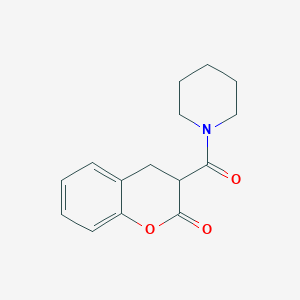B102487 3-(1-Piperidinylcarbonyl)-2-chromanone CAS No. 18144-60-0