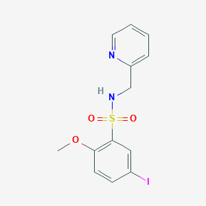B102512 5-iodo-2-methoxy-N-(pyridin-2-ylmethyl)benzenesulfonamide CAS No. 6403-40-3