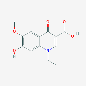 B102521 1-Ethyl-1,4-dihydro-7-hydroxy-6-methoxy-4-oxoquinoline-3-carboxylic acid CAS No. 18465-38-8
